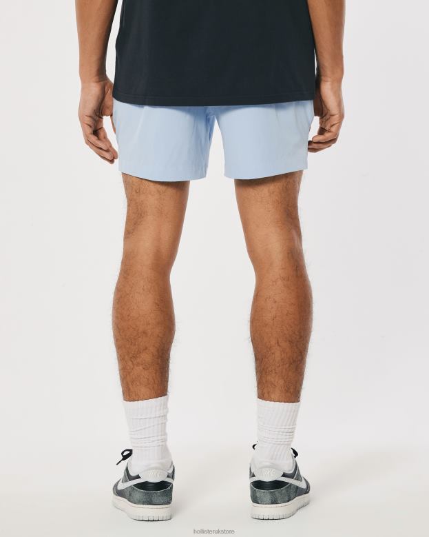 Bottoms Hollister Men Hybrid Shorts 5\\ 488201102 Light Blue